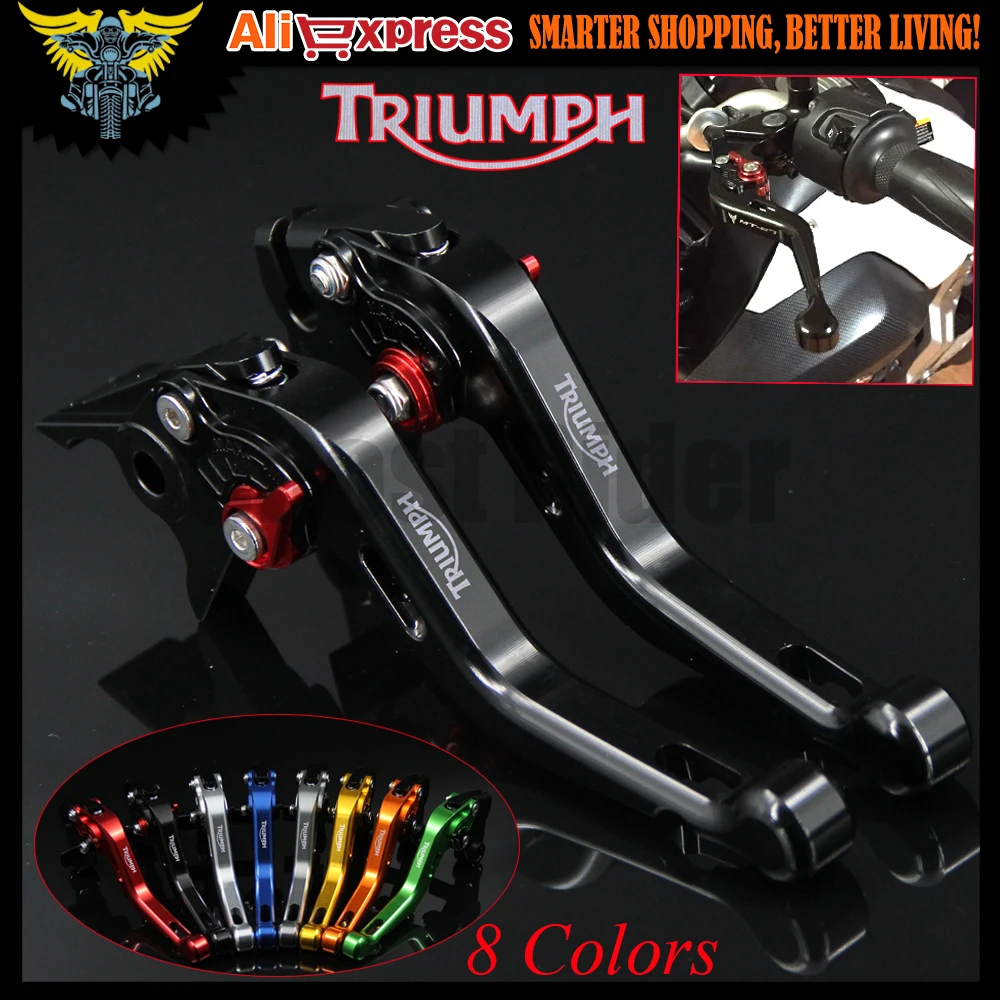 8 цветов для Triumph SPEED FOUR 2005 2006 ЧПУ алюминиевые регулируемые короткие 2 пальцевые