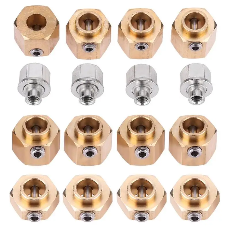 

5/8.5/10MM Heavier Brass 12MM Wheel Hex Extended Adapter for RC Crawler Traxxas TRX4 TRX-4 for Baby Toy Car