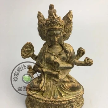 

Archaize bronze statue, thousand hand Guanyin brass old.
