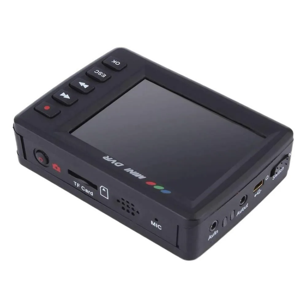 Портативный мини видео Модернизированный Angel Eyes AV выход автомобильный DVR-черный |