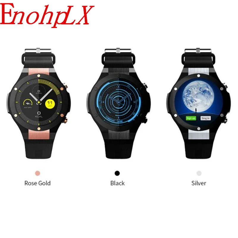 

EnohpLX H2 Latest Android 5.1 MTK6580 1GB 16GB Smart Watch Clock H2 With GPS Wifi 5MP Camera Smartwatch For Android iOS Phone