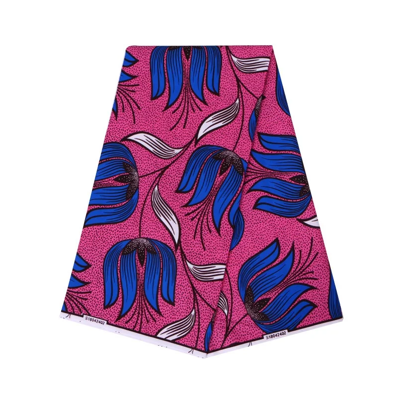 

mylb New Polyester Wax Prints Fabric 2018 Ankara Wax High Quality 6 yards African Fabric for Party Dress