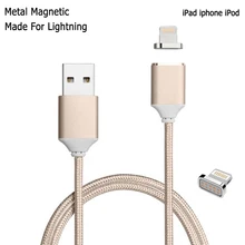 Нейлоновый плетеный кабель USB Магнитный кабель для передачи данных и зарядки для Apple iPad Pro Air 2 3 mini 2 4 A1550 iphone 6s Plus iphone X XS