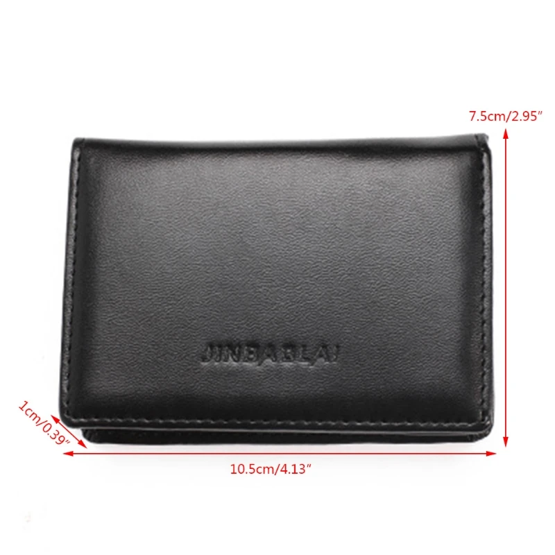 Кошелек мужской из искусственной кожи двойного сложения с RFID защитой и