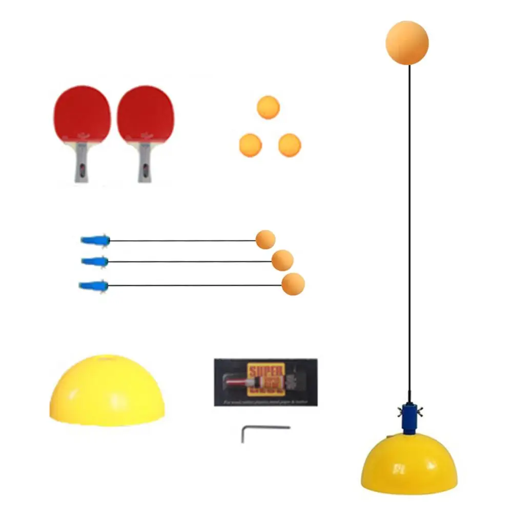 المهنية مرونة لينة رمح تنس طاولة مدرب تخفيف الضغط الذاتي التدريب قطعة أثرية لعبة ل واحدة ممارسة