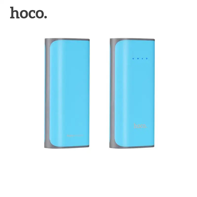 HOCO B21 5200 мАч 18650 мини USB банк питания портативный мобильный телефон внешний аккумулятор зарядное устройство банк питания для iPhone 8 7 Plus Xiaomi - Цвет: blue