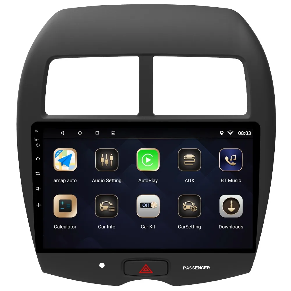 Perfect Android 7.1 1 din Car DVD Multimedia Player For Mitsubishi ASX 2013-2018 GPS Navigation System With Canbus Carplay 10