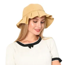 Женская Удобная шляпа с бантом в рыбацком стиле, весенне-летний капюшон, шляпа, складывающиеся широкие свисающие поля, Солнцезащитная Рыбацкая шляпа, шапка