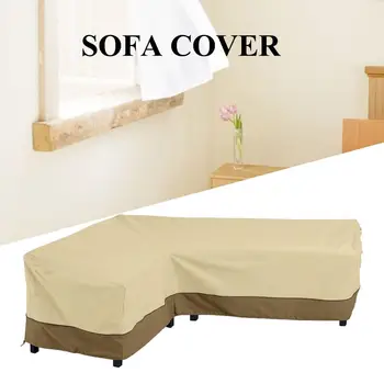 

Outdoor Patio Furniture L Shaped Corner Sofa Waterproof Cover 210D Long Sofa Cover 264*210CM
