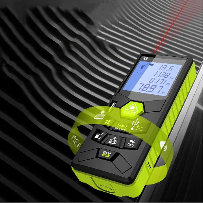 

Voice broadcast rangefinder laser rangefinder infrared measuring instrument electronic ruler 50M 60M 80M 100M ruler test tool