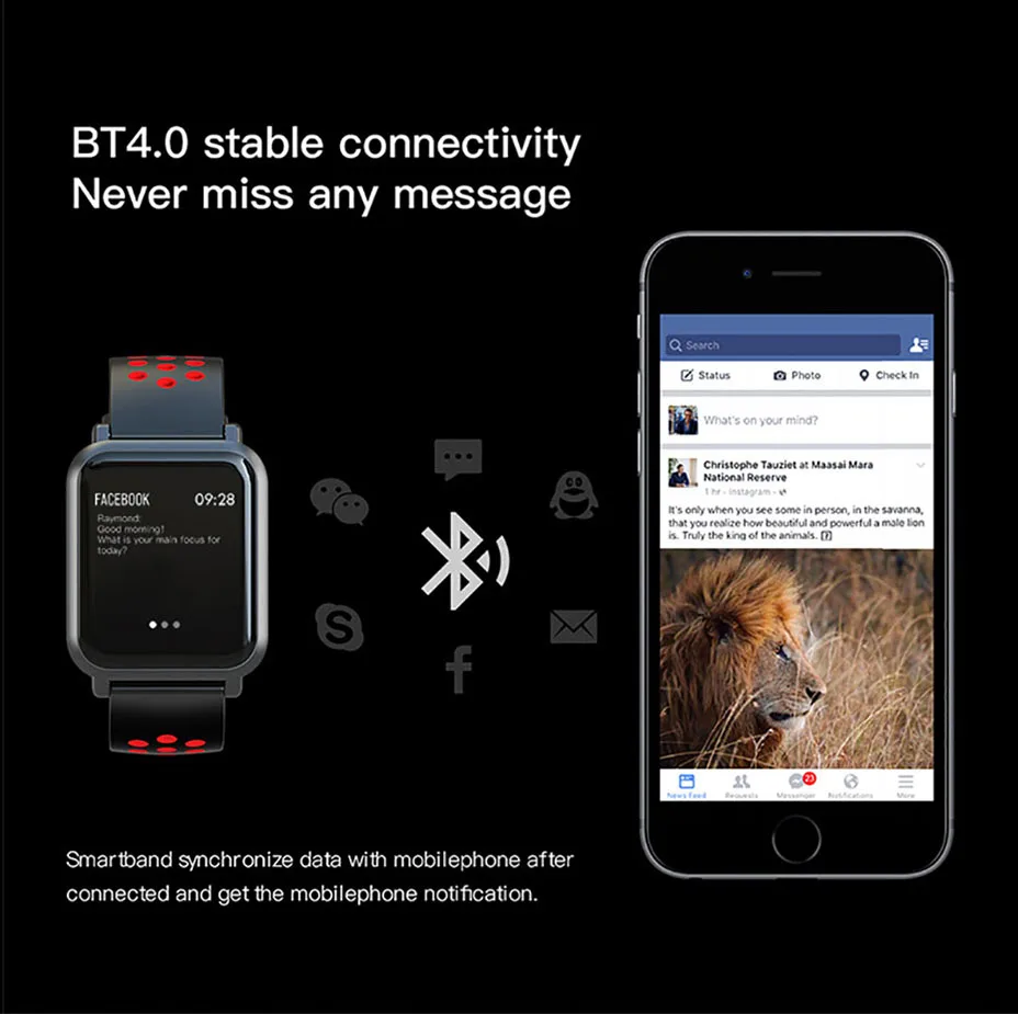 COLMI Smart Band S9 2.5D Gorilla glass кровяное кислородное кровяное давление браслет с полями IP68 Водонепроницаемый трекер активности фитнес-часы