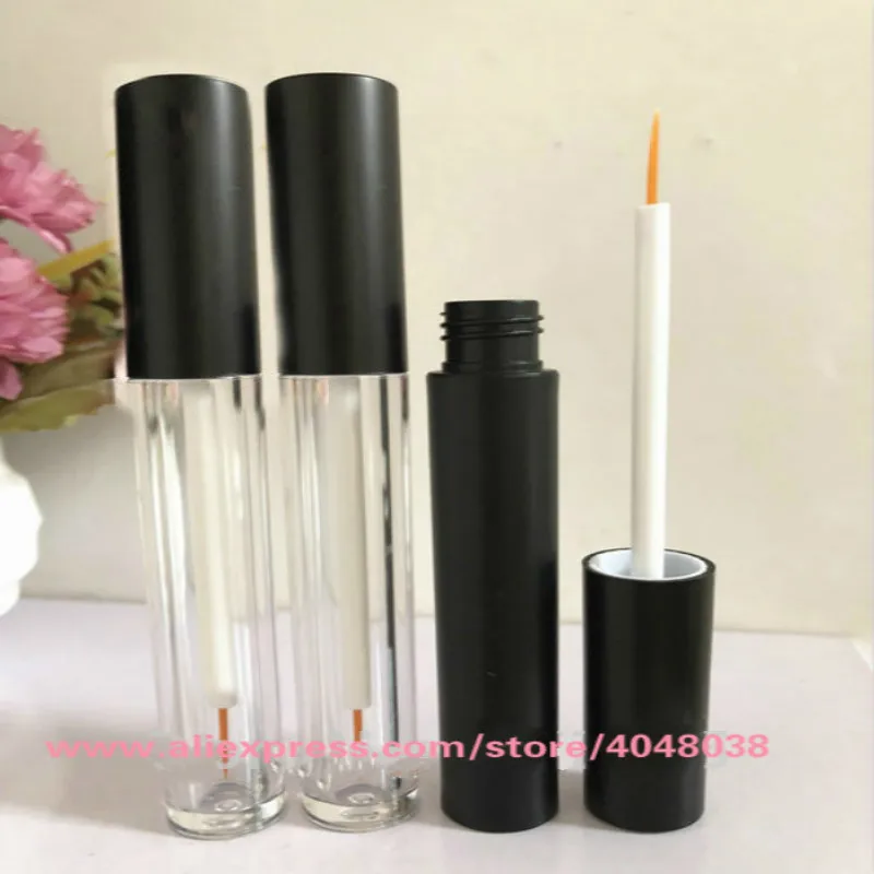 50pcs/lot 5ML Black Empty Classic Eyeliner Bottle, DIY Plastic Eyeliner