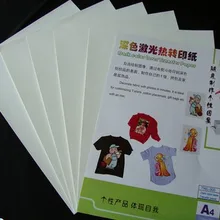 Лазерный темного цвета сублимационная бумага для ручка для печати, футболка с принтом в виде A4 размер 50 шт./упак