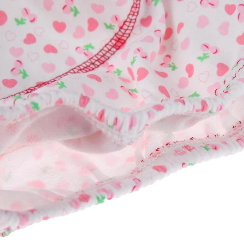 Милые детские подгузники многоразовые подгузники тканевые пеленки моющиеся младенцев для маленьких детей хлопок Training брюки девочек