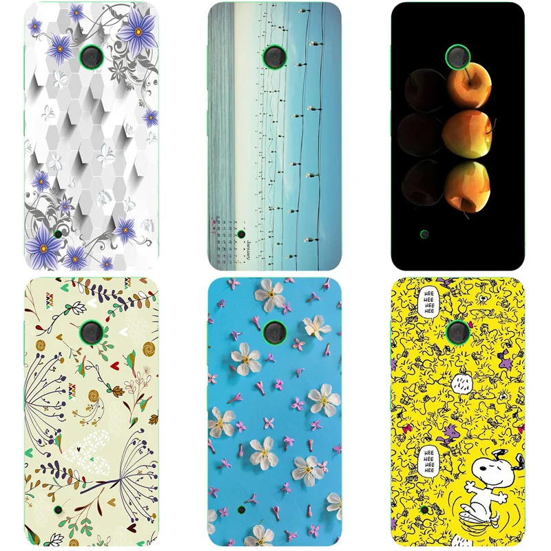 

Coque For Nokia Lumia 530 Fashion Flower Cartoon Back Cover Hard Phone Cases Print Cover For Nokia Lumia 530