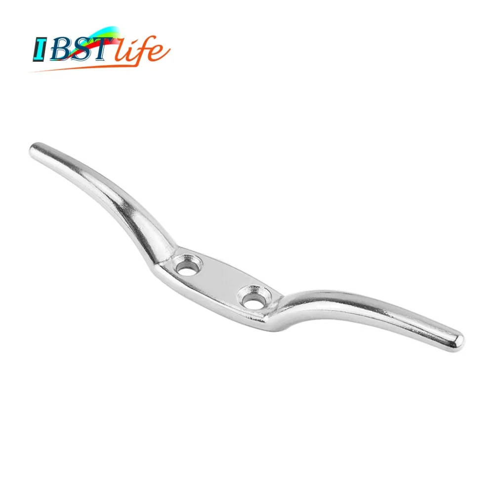 

Stainless Steel 304 Flagpole Cleat Hook Fixed Hook Flag Rope Cleat Flag Halyard Boat Securing Tie Down DocksTarps Awnings