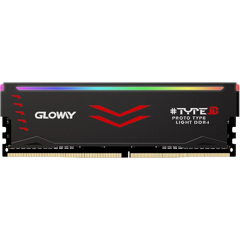 Promotion Gloway Type B series DDR4 8gb*2 16gb 3000mhz 3200mhz RGB RAM for gaming desktop dimm with high perf