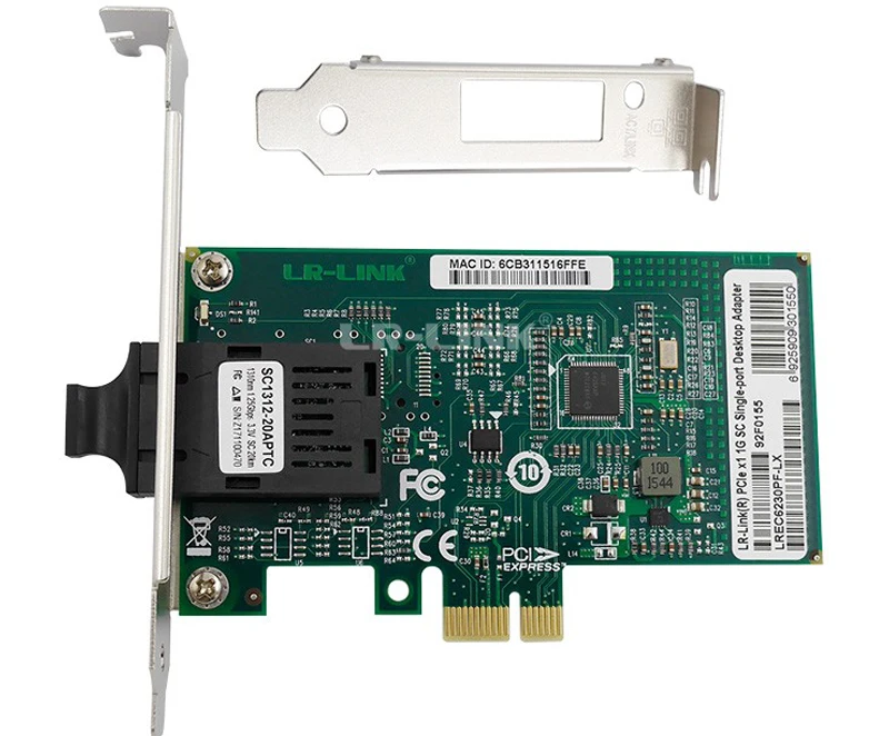 LR-LINK 6230PF-LX PCI Express сетевая карта Ethernet-коммутатор для подключения оптоволоконного кабеля оптический сетевой адаптер SMF Настольный ПК Intel I210