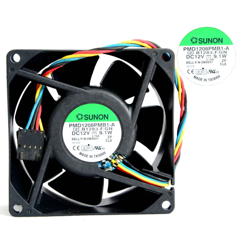 

SUNON PMD1208PMB1-A(2) Cooling Fan for YW713 80x80x38 DC12V 0.76A 8038 80x80x38mm 8cm