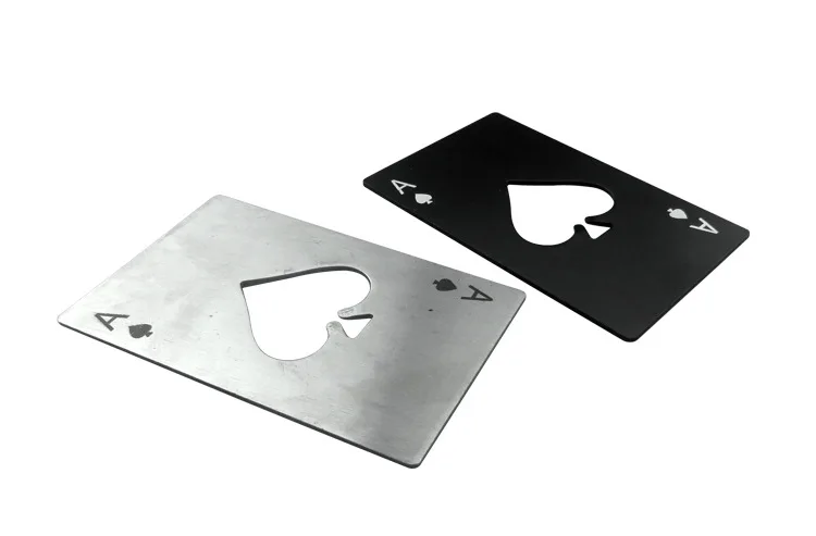 1pcs Personalized Stainless Steel Black Poker Card Wine Opener Creative Beer Bottle Opener Household Kitchen Tool Bar Tool 1pcs Personalized Stainless Steel Black Poker Card Wine Opener Creative Beer Bottle Opener Household Kitchen Tool Bar Tool