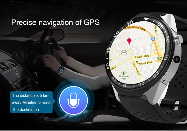 Interpad Смарт часы 3g gps WI-FI с MP3 шагомер сердечного ритма SmartWatch монитор сердечного ритма Смарт-часы Поддержка умные часы с функцией мониторинга сна