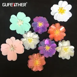 Gufeather F05/40 мм цветы/jewelry аксессуары/ювелирные изделия делая/ювелирных изделий/серьги производства/цветок Пластик/4 шт./пакет