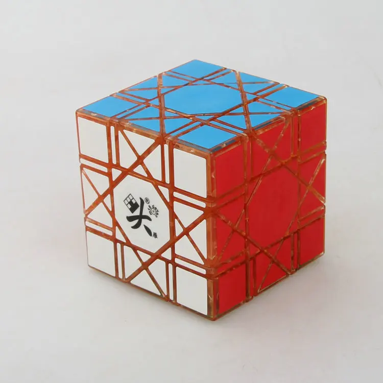 Dayan Bagua Cube Черный/Stless/Wh/Tr 6 осей 8 ранг куб головоломка Cubo Magico развивающая игрушка идея подарка Прямая поставка - Цвет: Transparent Red