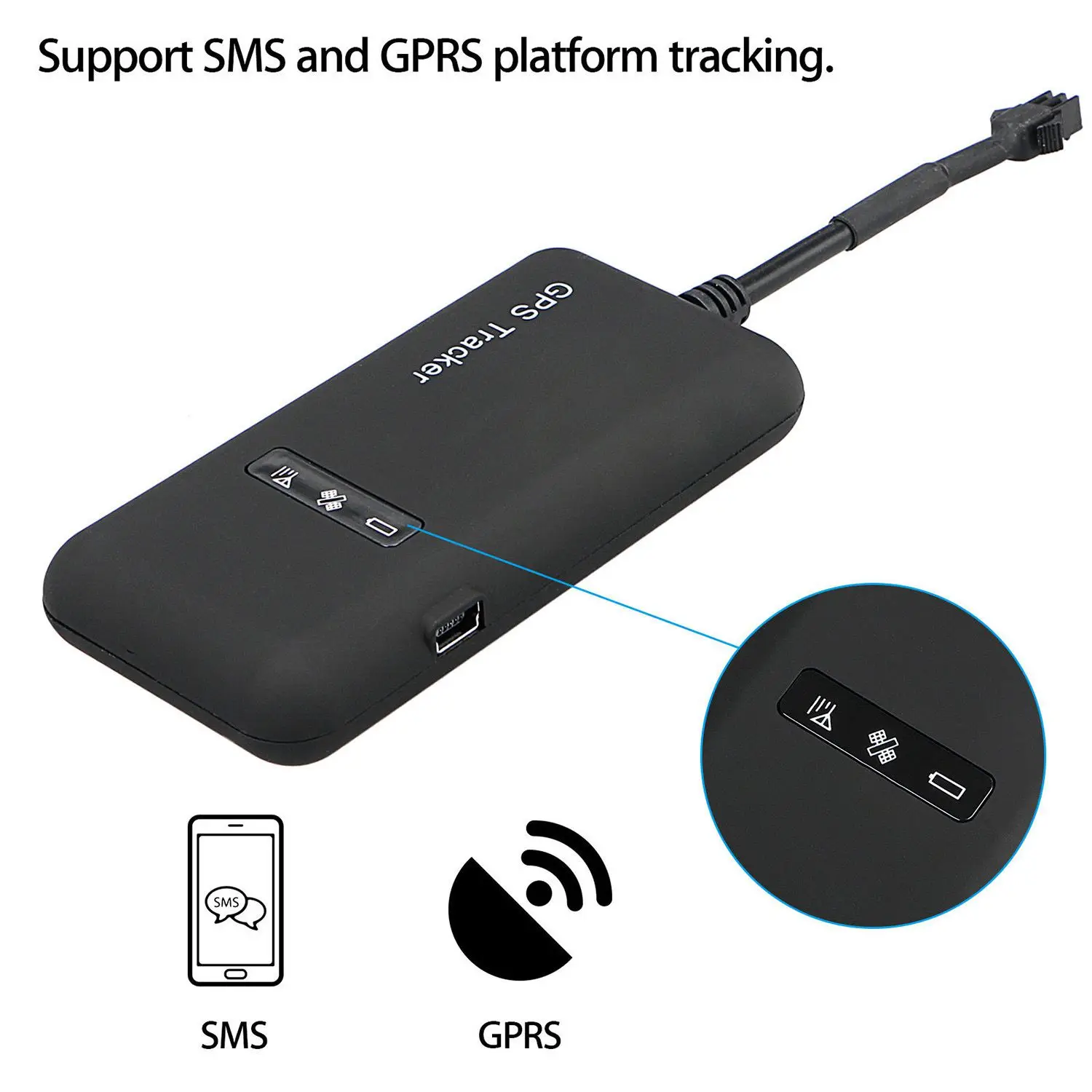 Mini в реальном времени GSM Автомобильный gps-трекер локатор GT02 GPRS GSM отслеживающее устройство для транспортного средства/грузовик/Ван