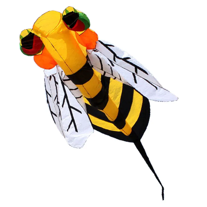 Free Shipping New Arrive Software 4m Animal Bee Kite Flying Outdoor Fun Sports