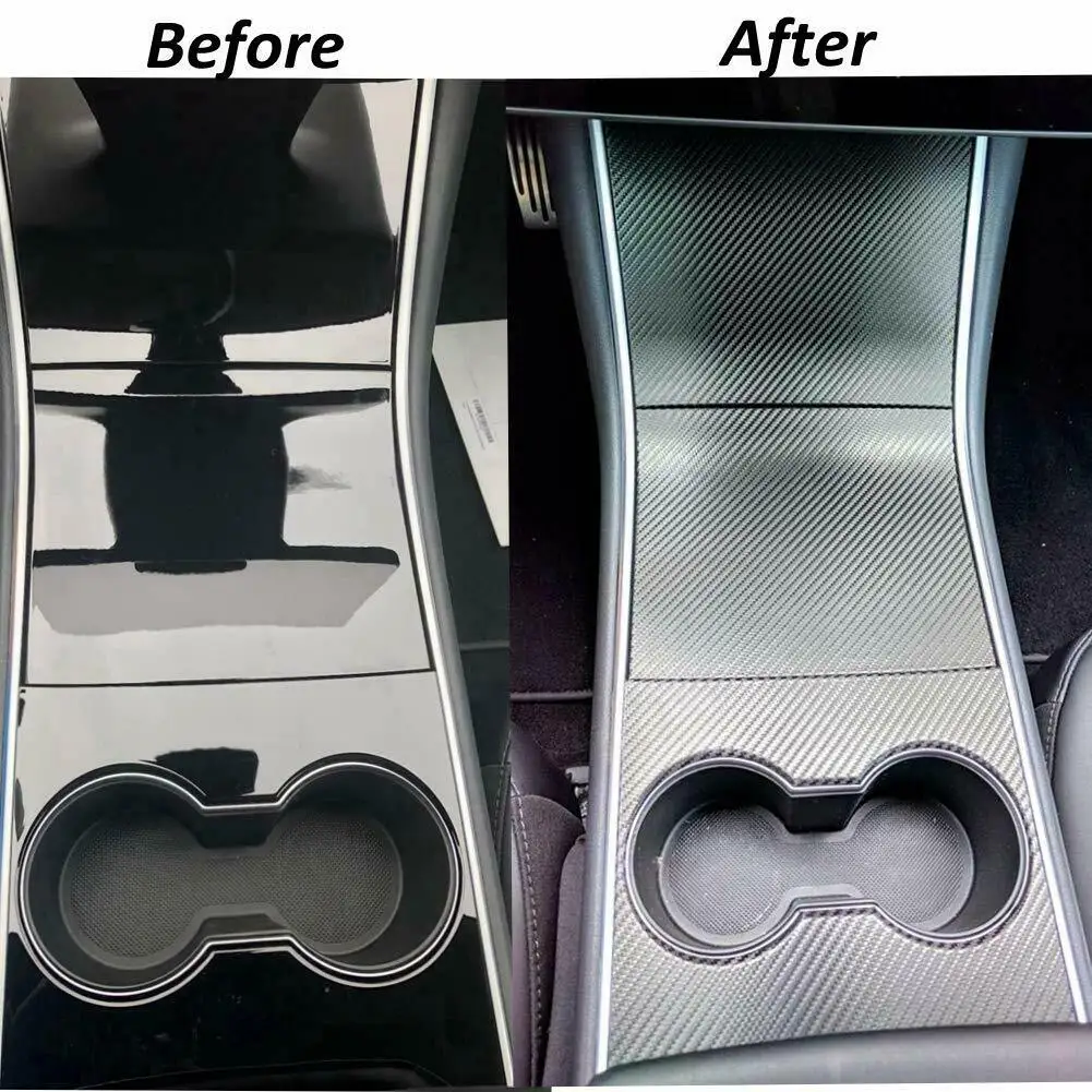 

Decors For Tesla Model 3 Center Console Cover Vinyl Sticker Wrap Kit Decorations