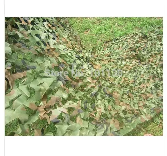 

HOT! 2x4m Three Layers Sun-shading netting jungle Camouflage net for decoration hunting camping military birding roof top tent