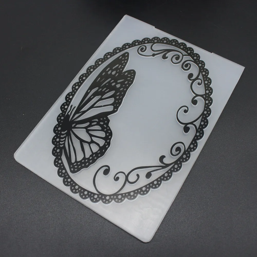 14.5*10.*0.3cm Scrapbook Mirror Design DIY Paper Cutting Dies Scrapbooking Plastic Embossing Template Embossing Folder Template