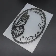 14.5*10.*0.3cm Scrapbook Mirror Design DIY Paper Cutting Dies Scrapbooking Plastic Embossing Template Embossing Folder Template