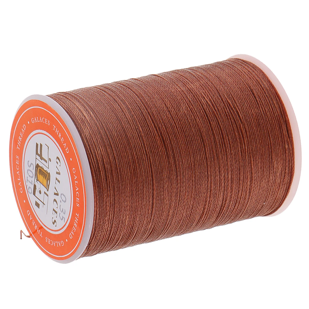 4 Pieces 300 Meters 0.35mm Leather Sewing Waxed Wax Thread Hand DIY Stitching Cord Crafts