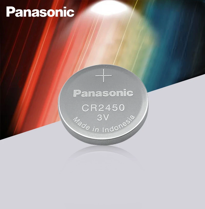 2 шт. новый оригинальный Panasonic CR2450 CR 2450 3V литиевая кнопка батареи для часов