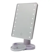 Cosprof 16 LED Touch Screen Makeup Mirror Table Top Vanity Illuminated Cosmetic Mirror with Beauty Mirror for Travel,Dressing