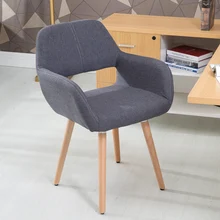 Nordic Dining Chair Solid Wood Chair Creative Desk Chair Stool Backrest Chair Modern Simple Casual Chair Dining Chair Adult solid wood fabric backrest dining chair simple nordic restaurant low back casual coffee chair washable