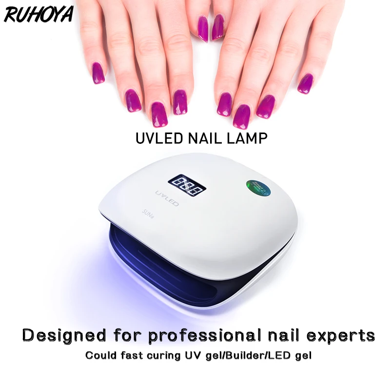 

Ruhoya UV LED Lamp Nail Dryer Machine Auto Sensing Nail Manicure Tool Professional Curing Nail & for All UV Gel Nail Polish