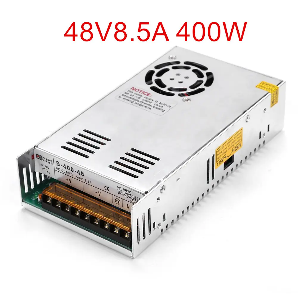 

New 48V 8.5ARegulated Switching Power Supply 400W 48V 8.5A For Stepper Motor DC48V
