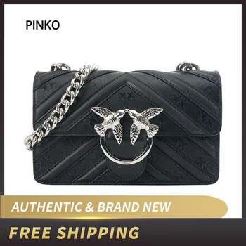 

PINKO Mini Love Stripes Shoulder bag leather 1P21AA Y5F3