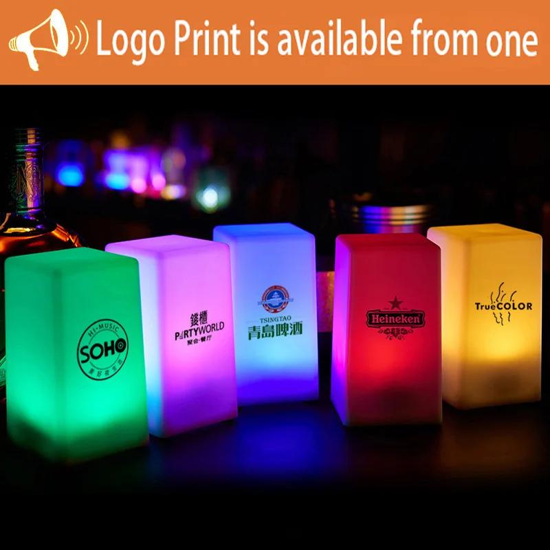 

Led Rechargeable Bar Desk lamp Creative Personality Restaurant Coffee shop Luminescence Home Nightlight Gift DIY LOGO Customized
