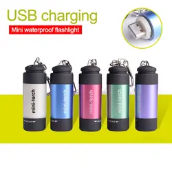 Mini-USB светодиодный фонарик Перезаряжаемые Тактический flashlighth светодиодный водонепроницаемый фонарик Flash Light светодиодный портативный zk93