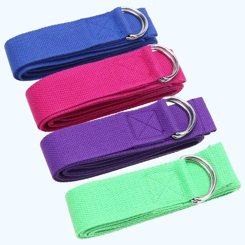 

Adjustable Sport Stretch Strap D-Ring Belts Gym Waist Leg Fitness Yoga Belt Exercise Assist Resistance Band Strap