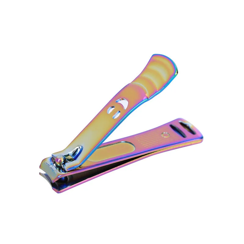 1 шт. Радужный Набор для стрижки ногтей из нержавеющей стали, пинцет для удаления омертвевшей кожи, маникюрный набор, инструменты для ногтей