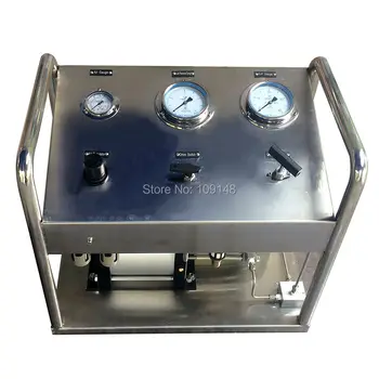 

Free shipping Wellness Model:US-GB100-2 60-80Mpa Manual pneumatic driven Nitrogen/helium gas pressure testing system