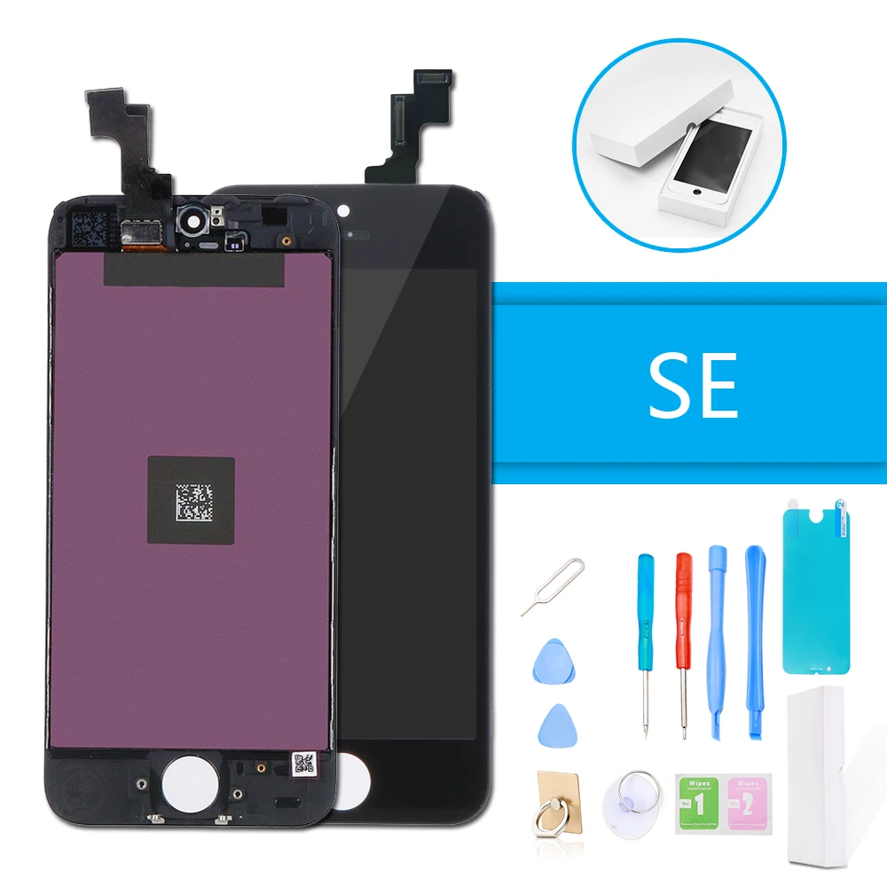 

Luxury Suit LCD Display for iPhone SE Touch Screen Digitizer Assembly for iPhone SE Screen Replacement With Frame + Repair Tools
