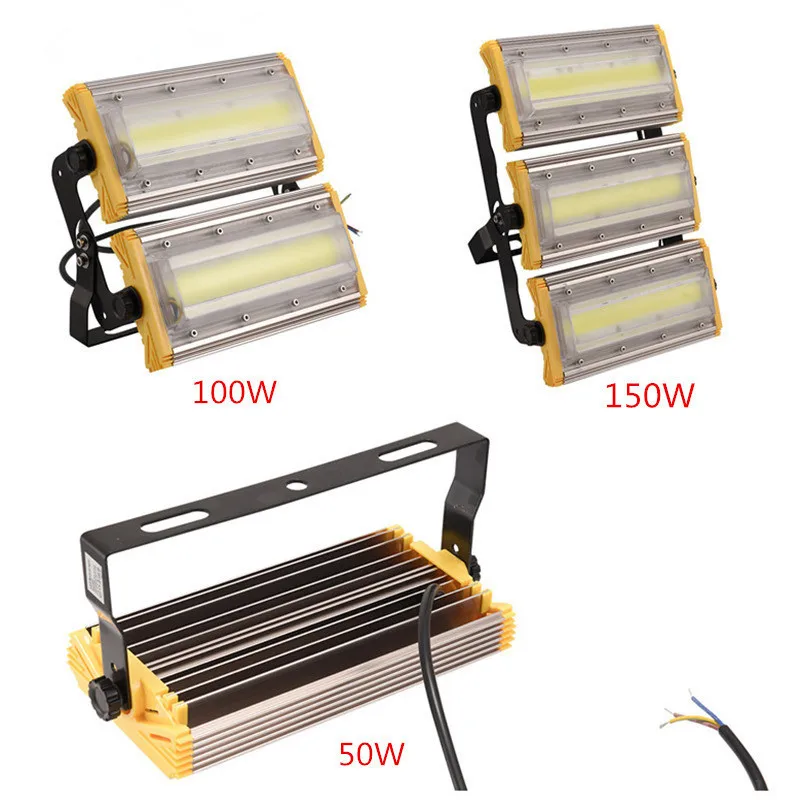 1Pcs Module Flood Light 150W 100W 50W COB LED Floodlight IP65 110V/220V LED Spotlight Refletor Outdoor Lighting Garden Lamp 1Pcs Module Flood Light 150W 100W 50W COB LED Floodlight IP65 110V/220V LED Spotlight Refletor Outdoor Lighting Garden Lamp