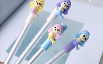 

cute pretty mermaid Gel Pen Ink Pen Gift School prize Office writing Supply kawaii student Stationery color Neutral pen 48pc/lot