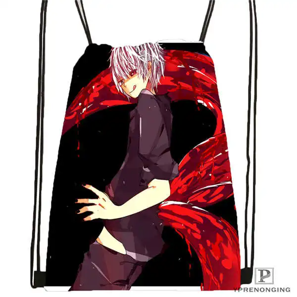Custom tokyo ghoul 1 Drawstring Backpack Bag Cute Daypack Kids Satchel Black Back 31x40cm 20180611 02