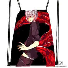 Custom tokyo_ghoul_ @1 Drawstring Backpack Bag Cute Daypack Kids Satchel (Black Back) 31x40cm#20180611-02-100